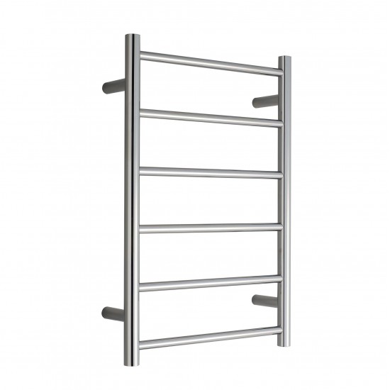 600W x800H x120D 6 Bar Round Heated Towel Rail 