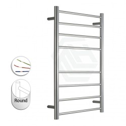 600Wx1000Hx120D 8 Bar Round Heated Towel Rail  600Wx1000Hx120D 8 Bar Round Heated Towel Rail