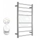 600Wx1000Hx120D  8 Bar Round Heated Towel Rail 