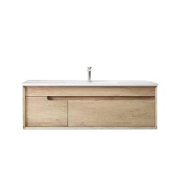1200X460X510 Wall Hung Light Oak Plywood Base with Two Drawers Vanity 1200X460X510 Wall Hung Light Oak Plywood Base with Two Drawers Vanity