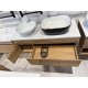 1200X460X510 Wall Hung Light Oak Plywood Base with Two Drawers Vanity