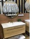 600X460X510mm Wall Hung Light Oak Plywood Base with One Drawer Vanity