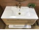 600X460X510mm Wall Hung Light Oak Plywood Base with One Drawer Vanity