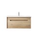 600X460X510mm Wall Hung Light Oak Plywood Base with One Drawer Vanity