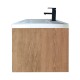 600X460X510mm Wall Hung Light Oak Plywood Base with One Drawer Vanity