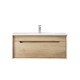 750X460X510mm Wall Hung Light Oak Plywood Base with One Drawer Vanity