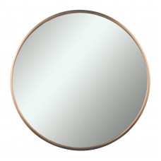 700x700x40mm Rose Gold Stainless Steel Framed Round Wall Mirror with B..