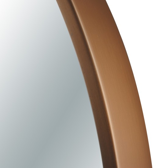 700x700x40mm Rose Gold Stainless Steel Framed Round Wall Mirror with Brackets 700x700x40mm Rose Gold Stainless Steel Framed Round Wall Mirror with Brackets