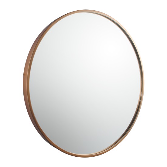 700x700x40mm Rose Gold Stainless Steel Framed Round Wall Mirror with Brackets 700x700x40mm Rose Gold Stainless Steel Framed Round Wall Mirror with Brackets