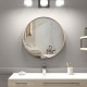 700x700x40mm Rose Gold Stainless Steel Framed Round Wall Mirror with Brackets 700x700x40mm Rose Gold Stainless Steel Framed Round Wall Mirror with Brackets