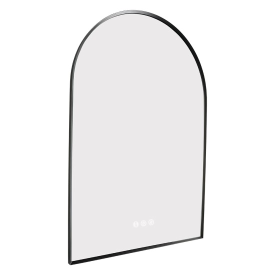 600x900mm Backlit Gunmetal Grey Frame Arched LED Wall Mirror Motion Sensor Switch 600x900mm Backlit Gunmetal Grey Frame Arched LED Wall Mirror Motion Sensor Switch