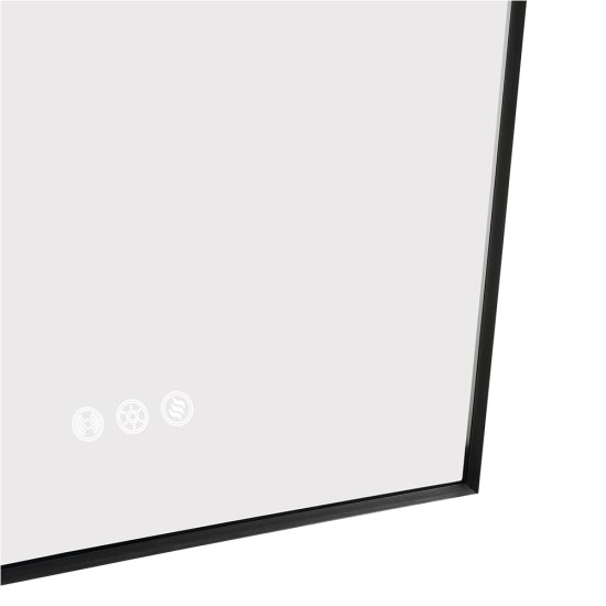 600x900mm Backlit Gunmetal Grey Frame Arched LED Wall Mirror Motion Sensor Switch 600x900mm Backlit Gunmetal Grey Frame Arched LED Wall Mirror Motion Sensor Switch