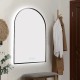 600x900mm Backlit Gunmetal Grey Frame Arched LED Wall Mirror Motion Sensor Switch 600x900mm Backlit Gunmetal Grey Frame Arched LED Wall Mirror Motion Sensor Switch