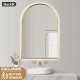 600x900mm Backlit Brushed Yellow Gold Frame Arched LED Wall Mirror Motion Sensor Switch 600x900mm Backlit Brushed Yellow Gold Frame Arched LED Wall Mirror Motion Sensor Switch