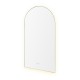 500x900mm Arched LED Wall Mirror with Bluetooth Speaker Dimister Touch Switch 3 Colours Lighting