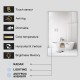 1200x750mm Rectangle LED Mirror with Motion Sensor Demister Backlit Touch Switch 3 Colours Lighting Frameless 1200x750mm Rectangle LED Mirror with Motion Sensor Demister Backlit Touch Switch 3 Colours Lighting Frameless
