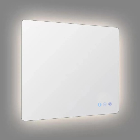 1200x750mm Rectangle LED Mirror with Motion Sensor Demister Backlit Touch Switch 3 Colours Lighting Frameless