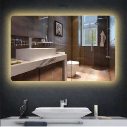 1200x750mm Rectangle LED Mirror with Motion Sensor Demister Backlit Touch Switch 3 Colours Lighting Frameless