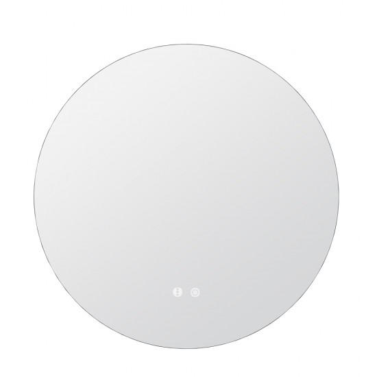 700x700mm Round LED Mirror with Motion Sensor Auto On Demister Backlit Touch Switch 3 Colours Lighting Frameless