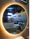 750x750mm Round LED Mirror with Demister Backlit Touch Switch 3 Colours Lighting Frameless