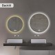 600mm Round LED Mirror with Demister Motion Sensor Auto On Backlit Touch Switch 3 Colours Lighting Frameless