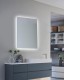 750x600mm Rectangle LED Mirror with Motion Sensor Demister Backlit Touch Switch 3 Colours Lighting Frameless