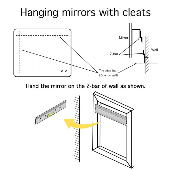 750x600mm Rectangle LED Mirror with Demister Backlit Touch Switch 3 Colours Lighting Frameless PC Back Lampshade