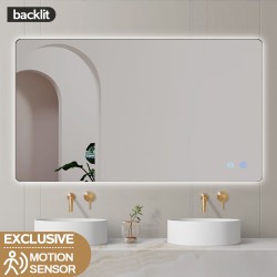 900x750mm Rectangle LED Mirror with Motion Sensor Demister Backlit Touch Switch 3 Colours Lighting Frameless 900x750mm Rectangle LED Mirror with Motion Sensor Demister Backlit Touch Switch 3 Colours Lighting Frameless