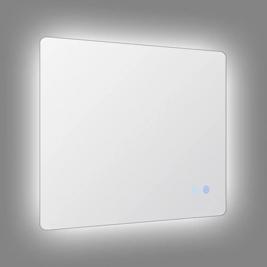 900x750mm Rectangle LED Mirror with Motion Sensor Demister Backlit Touch Switch 3 Colours Lighting Frameless