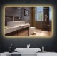 900x750mm Rectangle LED Mirror with Motion Sensor Demister Backlit Touch Switch 3 Colours Lighting Frameless