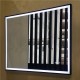 1500x750x40mm Rectangle LED Mirror with Demister Touch Sensor Switch Wall Mounted Vertical or Horizontal