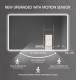 1500x750mm Rectangle LED Mirror with Motion Sensor Auto On Demister Touch Switch 3 Colours Lighting