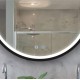 600x600x40mm Round Bathroom LED Mirror With Motion Sensor Auto On Demister Touch Sensor Switch Wall Mounted