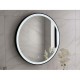 600x600x40mm Round Bathroom LED Mirror With Motion Sensor Auto On Demister Touch Sensor Switch Wall Mounted