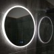 900mm Round LED Wall Mirror with Motion Sensor Auto On Demister Touch Switch 3 Colours Lighting on 20mm Rim