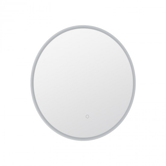 700mm Round LED Wall Mirror with Dimister Touch Switch 3 Colours Lighting on 20mm Rim