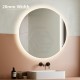 700mm Round LED Wall Mirror with Dimister Touch Switch 3 Colours Lighting on 20mm Rim