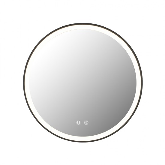 700x700x40mm Round Bathroom LED Mirror with Motion Sensor Auto On Demister Touch Sensor Switch Wall Mounted