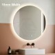 700mm Round LED Wall Mirror with Motion Sensor Auto On Dimister Touch Switch 3 Colours Lighting on 20mm Rim