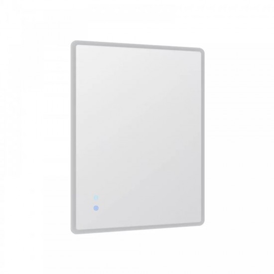 750x600mm Rectangle LED Mirror with Motion Sensor Auto On Demister Touch Switch 3 Colours Lighting on Rim Frameless PC Lampshade