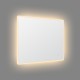 1500x750mm Rectangle LED Mirror with Demister Touch Switch 3 Colours Lighting on Rim Frameless PC Lampshade