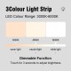 900x750mm Rectangle LED Mirror with Motion Sensor Auto On Demister 3 Colours Lighting on Rim Frameless