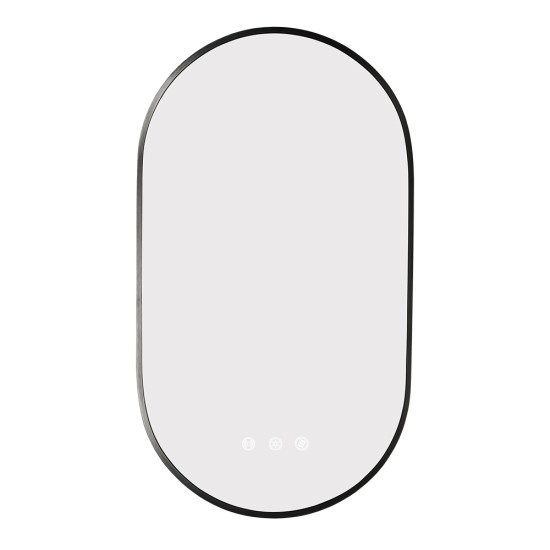 500x900mm Backlit Gunmetal Grey Frame Oval Led Mirror Oblong Racetrack Motion Sensor Auto On 500x900mm Backlit Gunmetal Grey Frame Oval Led Mirror Oblong Racetrack Motion Sensor Auto On