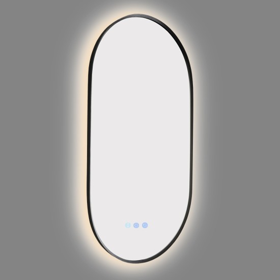 500x900mm Backlit Gunmetal Grey Frame Oval Led Mirror Oblong Racetrack Motion Sensor Auto On 500x900mm Backlit Gunmetal Grey Frame Oval Led Mirror Oblong Racetrack Motion Sensor Auto On