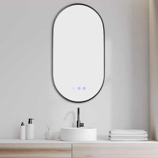 500x900mm Backlit Gunmetal Grey Frame Oval Led Mirror Oblong Racetrack Motion Sensor Auto On 500x900mm Backlit Gunmetal Grey Frame Oval Led Mirror Oblong Racetrack Motion Sensor Auto On