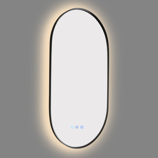 500x900mm Backlit Gunmetal Grey Frame Oval Led Mirror Oblong Racetrack Motion Sensor Auto On 500x900mm Backlit Gunmetal Grey Frame Oval Led Mirror Oblong Racetrack Motion Sensor Auto On