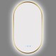 500x900mm Backlit Brushed Yellow Gold Frame Led Mirror Oblong Racetrack Motion Sensor Auto Switch 500x900mm Backlit Brushed Yellow Gold Frame Led Mirror Oblong Racetrack Motion Sensor Auto Switch