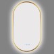 500x900mm Backlit Brushed Yellow Gold Frame Led Mirror Oblong Racetrack Motion Sensor Auto Switch 500x900mm Backlit Brushed Yellow Gold Frame Led Mirror Oblong Racetrack Motion Sensor Auto Switch