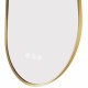 500x900mm Backlit Brushed Yellow Gold Frame Led Mirror Oblong Racetrack Motion Sensor Auto Switch 500x900mm Backlit Brushed Yellow Gold Frame Led Mirror Oblong Racetrack Motion Sensor Auto Switch