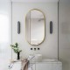 500x900mm Backlit Brushed Yellow Gold Frame Led Mirror Oblong Racetrack Motion Sensor Auto Switch 500x900mm Backlit Brushed Yellow Gold Frame Led Mirror Oblong Racetrack Motion Sensor Auto Switch